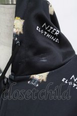 画像3: NieR Clothing / 総柄ZIPパーカー  黒 H-26-04-15-1014-PU-TO-KB-ZT0711H (3)