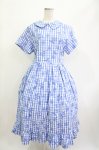画像1: Jane Marple / Picnic cloth joyfulドレス  ブルー H-26-04-15-1002-JM-OP-KB-ZH (1)