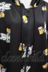 画像3: NieR Clothing / 総柄ZIPパーカー  黒×ビールNierちゃん H-26-04-15-1020-PU-TO-KB-ZH (3)