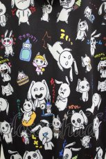 画像3: NieR Clothing / 総柄ZIPパーカー F 黒×Nierちゃん H-26-04-15-1023-PU-TO-KB-ZH (3)