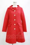 画像1: Emily Temple cute / スタンドカラーコート  レッド H-26-04-15-1026-ET-CO-KB-ZH (1)