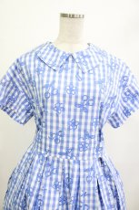 画像4: Jane Marple / Picnic cloth joyfulドレス  ブルー H-26-04-15-1002-JM-OP-KB-ZH (4)