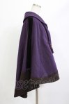 画像2: Ozz oneste / 矢絣プリント入り和風マント  紫 H-26-04-15-1027-OO-JA-KB-ZH (2)