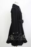 画像2: FRILL / 刺繍ダブルボタンコート  ブラック H-26-04-15-1029-HN-CO-KB-ZH (2)
