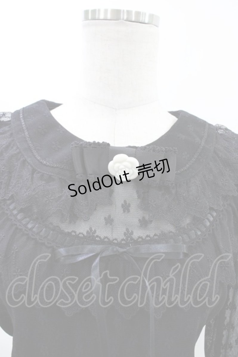 画像3: BABY,THE STARS SHINE BRIGHT / Petite Cherie Camelia Coffretブラウス Free ブラック H-26-04-15-057-BA-BL-NS-ZH (3)