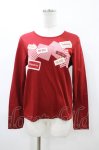 画像1: PINK HOUSE / ロゴワッペンTシャツ M レッド H-26-04-15-060-LO-TS-NS-ZH (1)