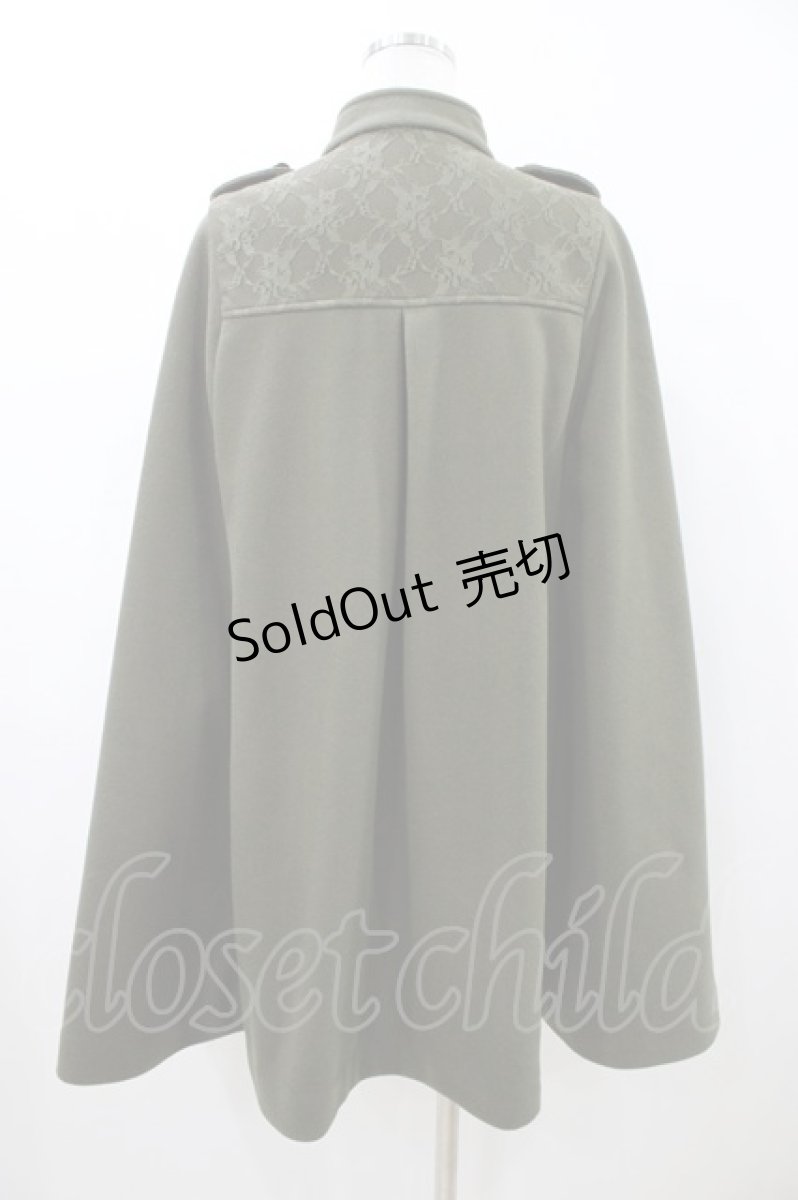 画像2: axes femme / ナポレオンマント風コート M カーキ H-26-04-15-061-AX-CO-NS-ZTC046 (2)