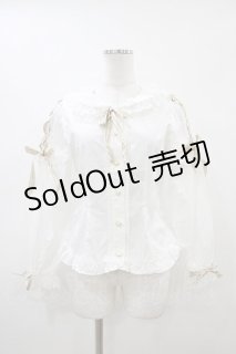 baybee ベイビー　ブラウス　ドット　リムーバブルカラー　ホワイト BABY, THE STARS SHINE BRIGHT
