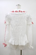 画像2: Angelic Pretty / Flower Ribbonブラウス Free オフ/レッド H-26-04-15-012-AP-BL-NS-ZH (2)