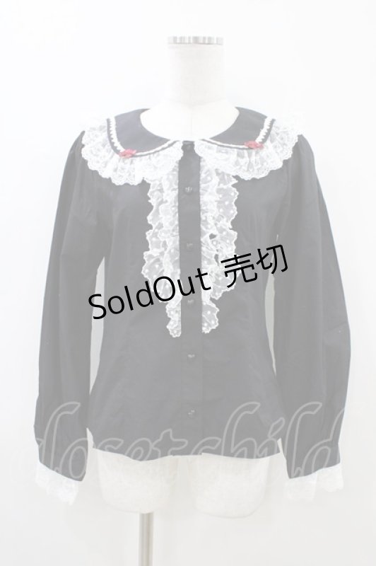 画像1: BABY,THE STARS SHINE BRIGHT / ねこくみゃちゃんのMeow Meowブラウス Free ブラック H-26-04-15-013-BA-BL-NS-ZH (1)