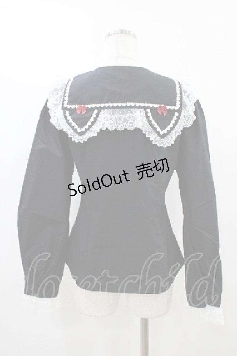 画像2: BABY,THE STARS SHINE BRIGHT / ねこくみゃちゃんのMeow Meowブラウス Free ブラック H-26-04-15-013-BA-BL-NS-ZH (2)