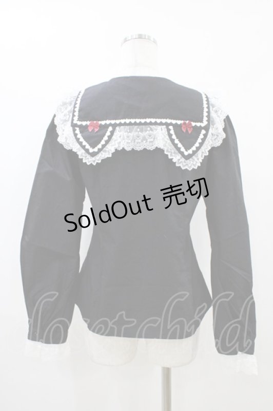画像2: BABY,THE STARS SHINE BRIGHT / ねこくみゃちゃんのMeow Meowブラウス Free ブラック H-26-04-15-013-BA-BL-NS-ZH (2)
