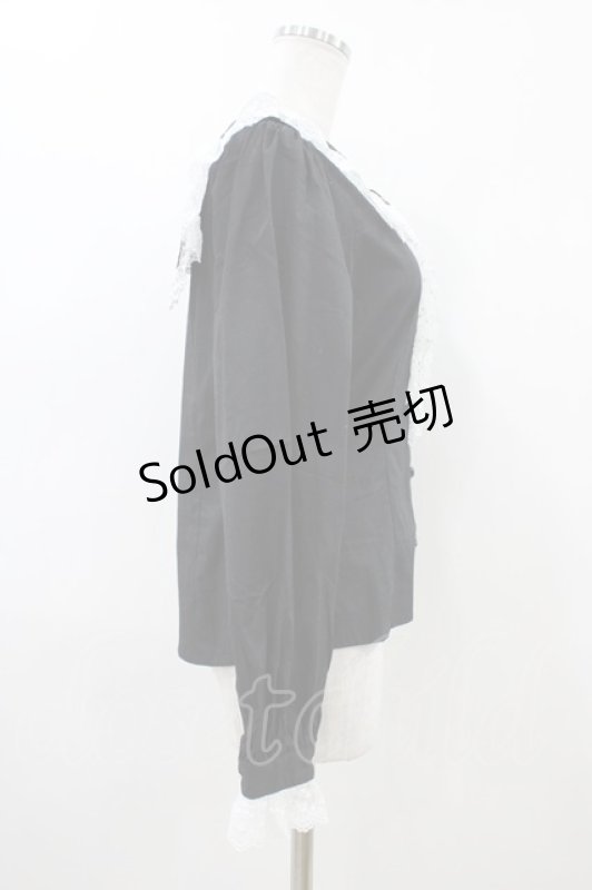 画像3: BABY,THE STARS SHINE BRIGHT / ねこくみゃちゃんのMeow Meowブラウス Free ブラック H-26-04-15-013-BA-BL-NS-ZH (3)