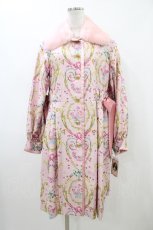 画像1: JESUS DIAMANTE / アントーニアツインリボンコート 38 マリーピンク H-26-04-15-016-JE-CO-NS-ZH (1)