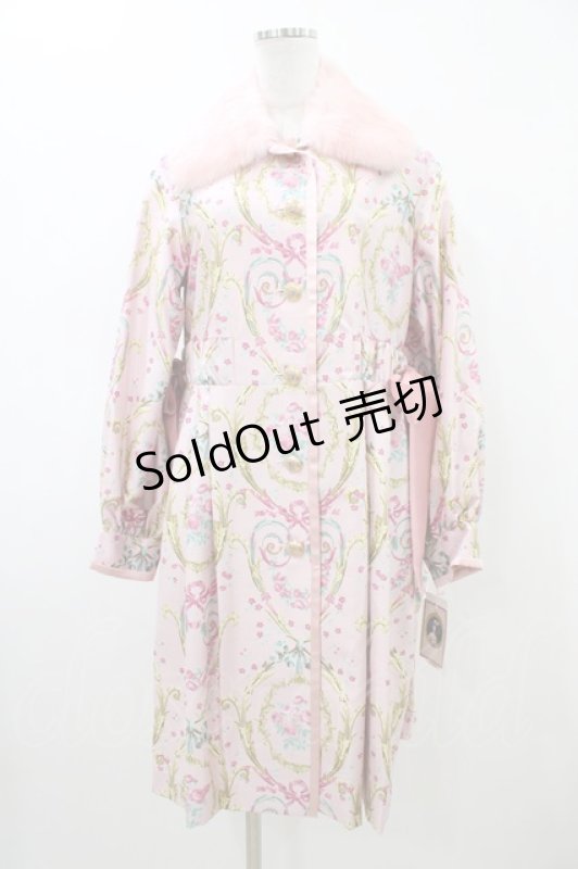 画像1: JESUS DIAMANTE / アントーニアツインリボンコート 38 マリーピンク H-26-04-15-016-JE-CO-NS-ZH (1)
