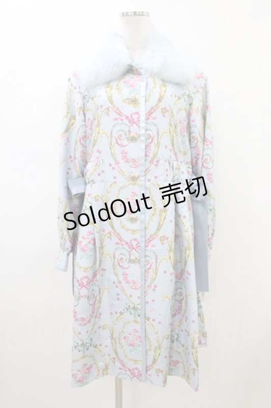 画像1: JESUS DIAMANTE / アントーニアツインリボンコート 38 マリーサックス H-26-04-15-017-JE-CO-NS-ZH (1)