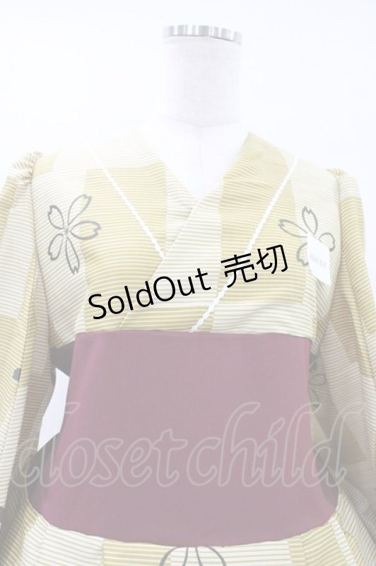 画像4: marcHenTica / 浴衣風ワンピース「柳」 ハーフエルフ ベージュ H-26-04-15-018-LO-OP-NS-ZH (4)