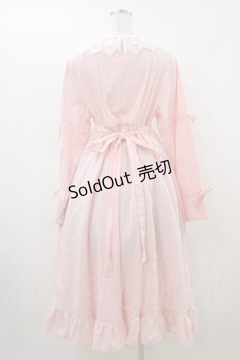 画像2: Cherirulu Chocola / 襟レースフリルワンピース LL ピンク H-26-04-15-022-GO-OP-NS-ZH (2)