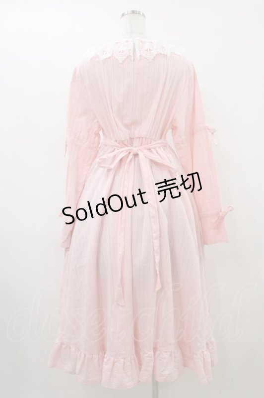 画像2: Cherirulu Chocola / 襟レースフリルワンピース LL ピンク H-26-04-15-022-GO-OP-NS-ZH (2)