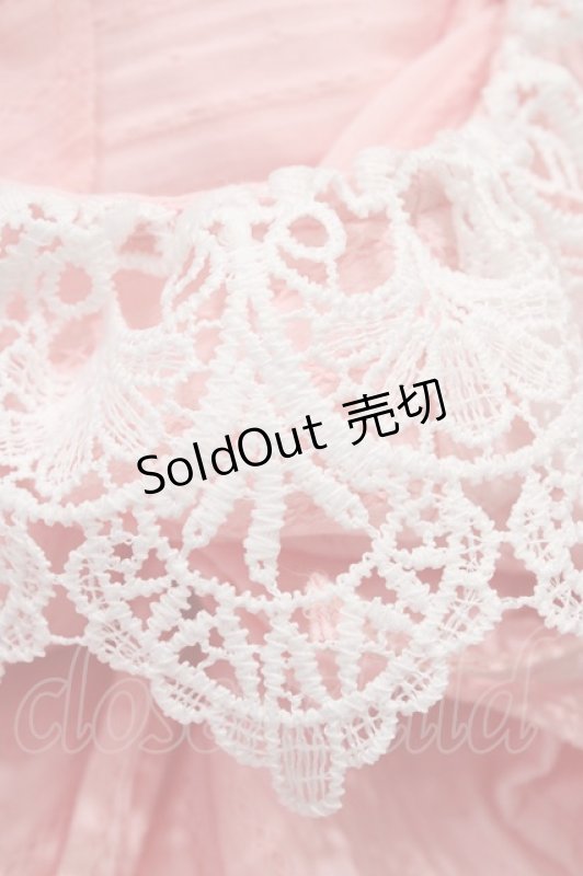 画像4: Cherirulu Chocola / 襟レースフリルワンピース LL ピンク H-26-04-15-022-GO-OP-NS-ZH (4)