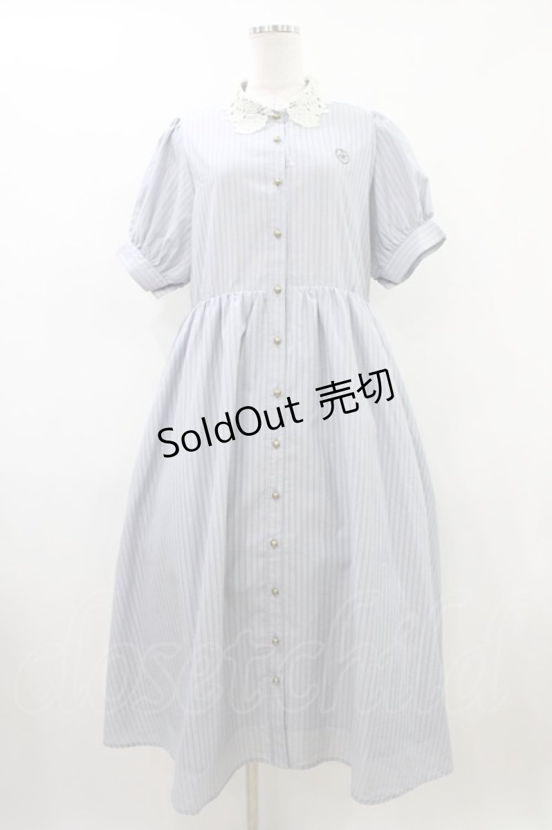 画像1: m petit by misako / TT*AOKストライプOP L サックス H-26-04-15-024-LO-OP-NS-ZH (1)