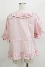 画像3: Chalmiere / クラシックコットンブラウス M ピンク H-26-04-16-025-0-BL-NS-ZH (3)