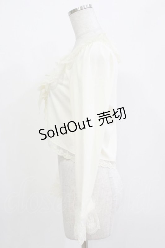 画像2: m petit by misako / AOK*フリルレースCD S アイボリー H-26-04-16-028-LO-TO-NS-ZH (2)