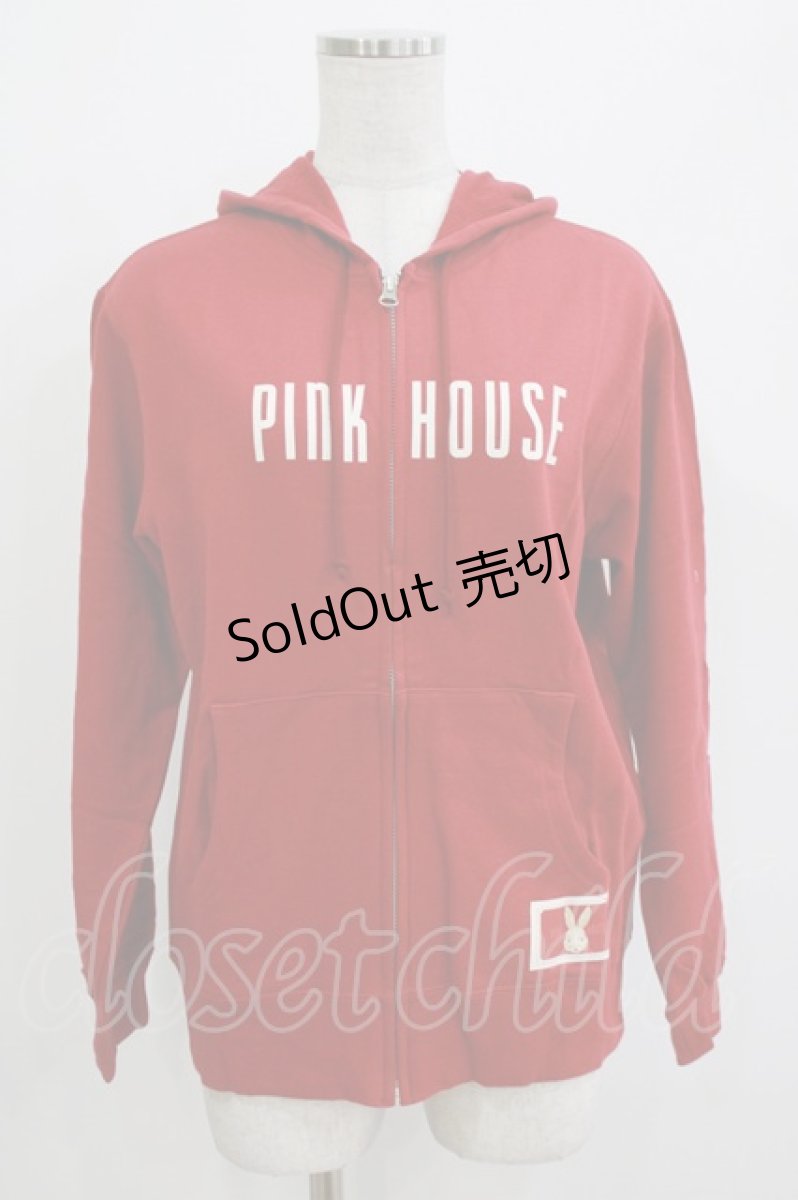 画像1: PINK HOUSE / ロゴプリントパーカー Free レッド H-26-04-16-031-LO-TO-NS-ZH (1)