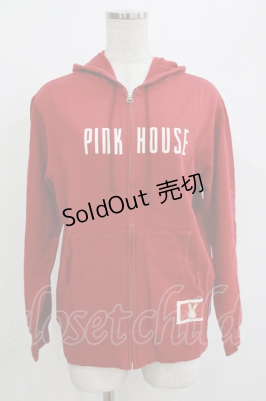 画像1: PINK HOUSE / ロゴプリントパーカー Free レッド H-26-04-16-031-LO-TO-NS-ZH (1)