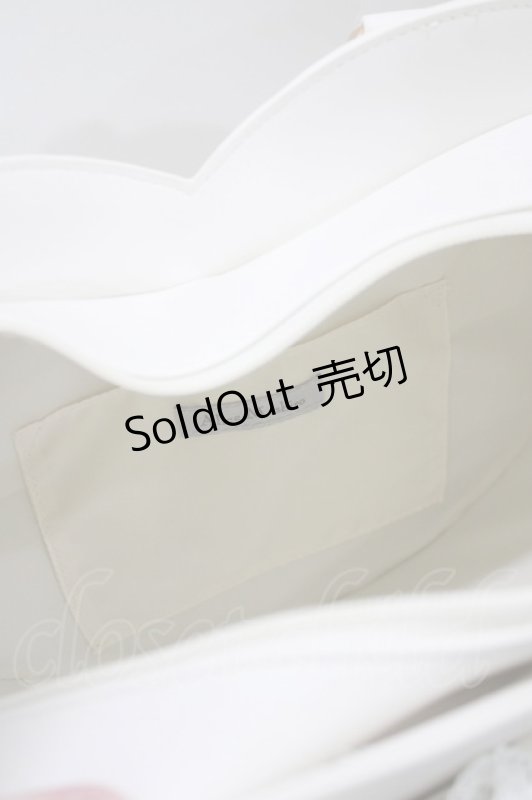 画像2: Alice Mashiro / 眞白ありす/リボンハートバッグ  オフ H-26-04-16-037-PU-BG-NS-ZH (2)