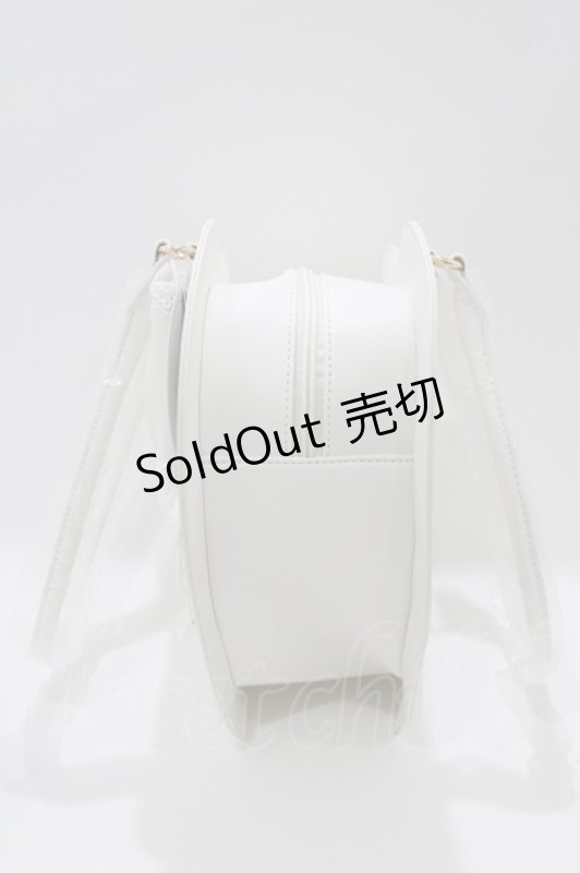画像3: Alice Mashiro / 眞白ありす/リボンハートバッグ  オフ H-26-04-16-037-PU-BG-NS-ZH (3)
