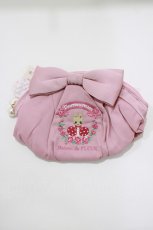 画像1: Maison de FLEUR / サンリオキャラクターズ×花言葉/マロンクリーム/リボンポーチ  ピンク H-26-04-16-044-LO-ZA-NS-ZH (1)