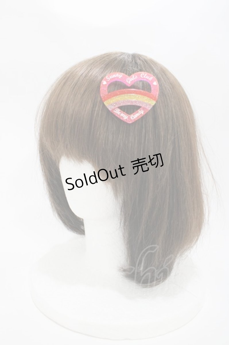 画像1: Candy Stripper / SUNNY GIRLS CLUB HAIR CLIP  PINK LAME H-26-04-16-1005-PU-AC-KB-ZH (1)