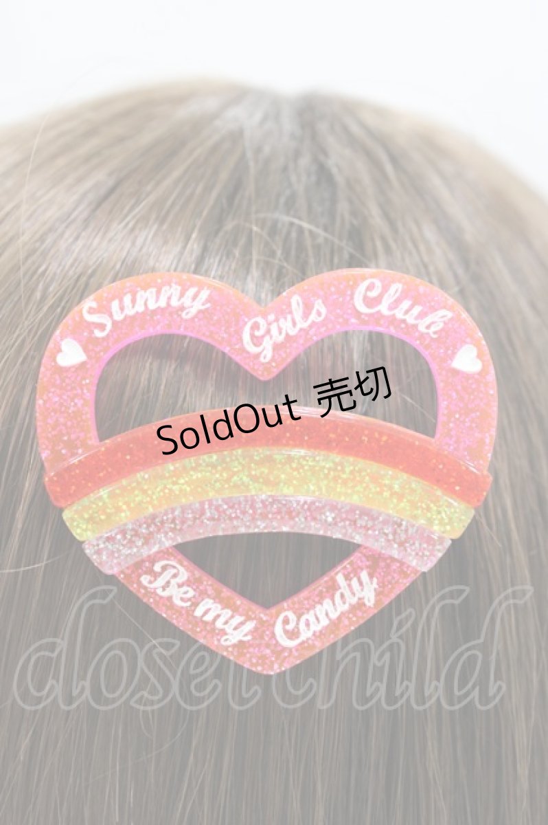 画像2: Candy Stripper / SUNNY GIRLS CLUB HAIR CLIP  PINK LAME H-26-04-16-1005-PU-AC-KB-ZH (2)