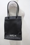 画像1: MILK / レザーpetit BAG  ブラック H-26-04-16-1039-ML-BG-KB-ZH (1)