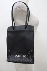 画像1: MILK / レザーpetit BAG  ブラック H-26-04-16-1039-ML-BG-KB-ZH (1)