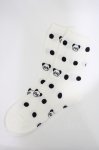 画像2: Candy Stripper / PEPE DOT SOCKS  白×黒 H-26-04-16-1006-PU-ZA-KB-ZH (2)