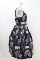 画像2: Melody BasKet / 菫の花束ジャンパースカート M ブラック H-26-04-16-1010-LO-OP-KB-ZH (2)