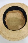 画像3: Jane Marple / ロゴリボンストローハット  ブラウン×ネイビー H-26-04-16-1001-JM-AC-AK-ZH (3)