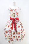 画像1: Emily Temple cute / Vintage Strawberryキャミソールワンピース  オフホワイト H-26-04-16-1012-ET-OP-KB-ZH (1)