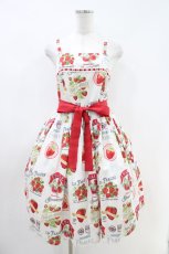 画像1: Emily Temple cute / Vintage Strawberryキャミソールワンピース  オフホワイト H-26-04-16-1012-ET-OP-KB-ZH (1)