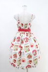 画像3: Emily Temple cute / Vintage Strawberryキャミソールワンピース  オフホワイト H-26-04-16-1012-ET-OP-KB-ZH (3)