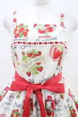 画像4: Emily Temple cute / Vintage Strawberryキャミソールワンピース  オフホワイト H-26-04-16-1012-ET-OP-KB-ZH (4)