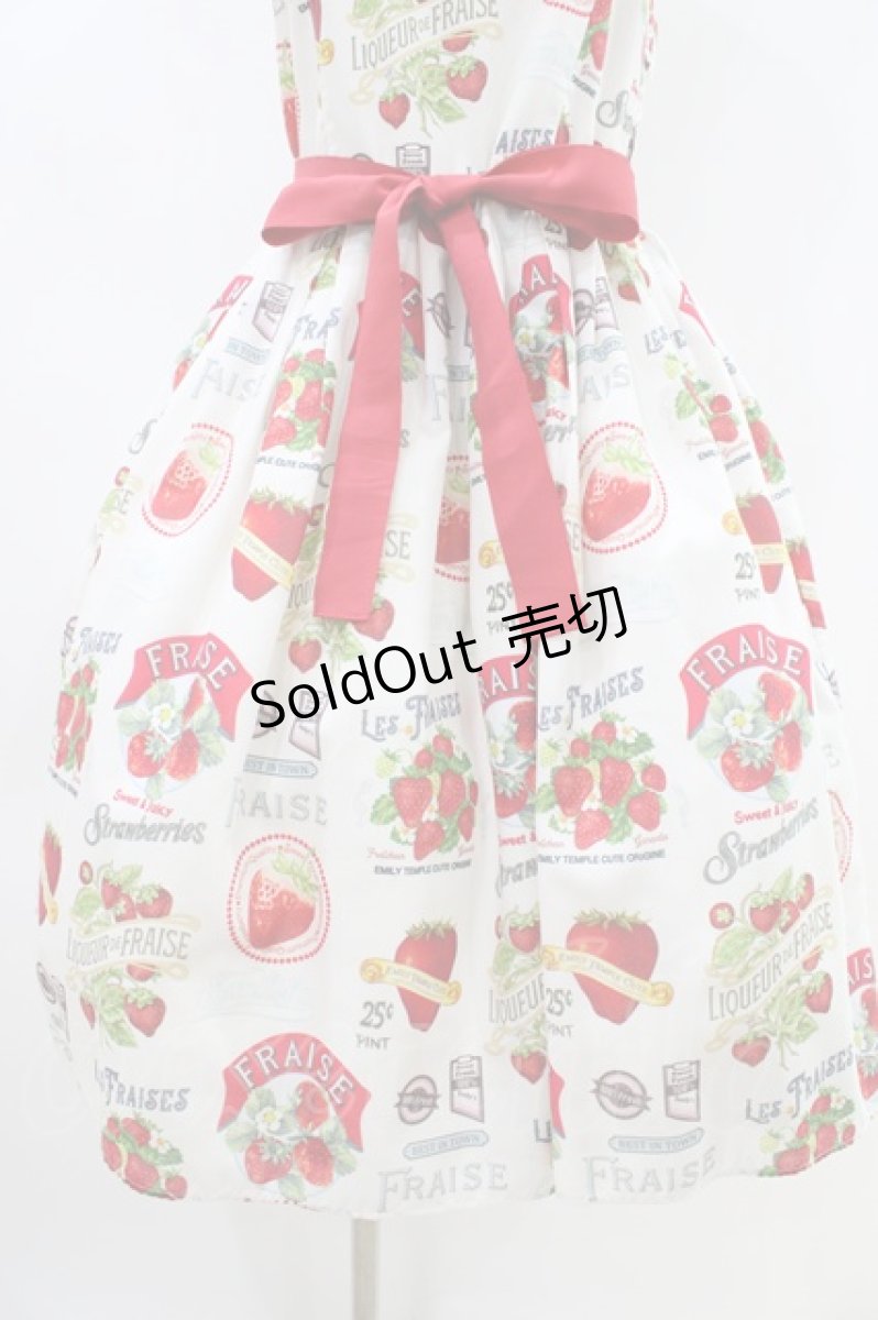 画像5: Emily Temple cute / Vintage Strawberryキャミソールワンピース  オフホワイト H-26-04-16-1012-ET-OP-KB-ZH (5)