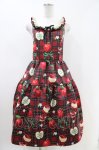画像1: Emily Temple cute / タータンRibbonAppleノースリーブワンピース  red H-26-04-16-1013-ET-OP-KB-ZH (1)