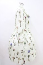 画像2: MILK / ラビリンスkeyワンピース  アイボリー H-26-04-16-1016-ML-OP-AK-ZH (2)