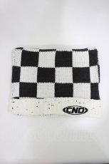 画像3: Candy Stripper / CHECKER SQUARE BEANIE  BLACK×OFF WHITE H-26-04-16-1002-PU-AC-KB-ZH (3)