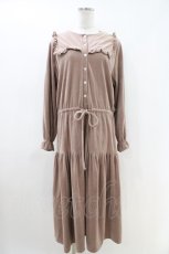 画像1: Katie / VERONICA long one-piece FREE BEIGE PINK H-26-04-16-1018-LO-OP-AK-ZH (1)