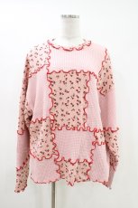 画像1: Candy Stripper / SUNNY DAY PATCHWORKトップス  ピンク H-26-04-16-1019-PU-TO-KB-ZH (1)
