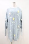 画像1: Candy Stripper / TULIP LOVER KNIT ONE-PIECE  LIGHT BLUE H-26-04-16-1020-PU-OP-KB-ZH (1)